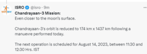 ISRO tweeted and confirm