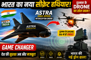 ASTRA High-Speed Drone Interceptor protecting Indian airspace against hostile UAV threats.
